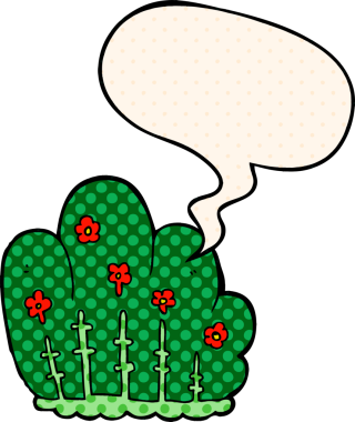 bir insan tarafından çizilmiş çizgi roman tarzında konuşma baloncuğu olan çit