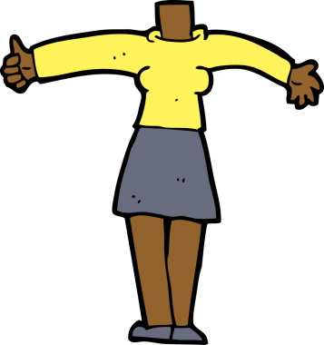 karikatür kadın vücudu (bir insan tarafından çizilen fotoğrafları ekle veya karıştır ve eşleştir)