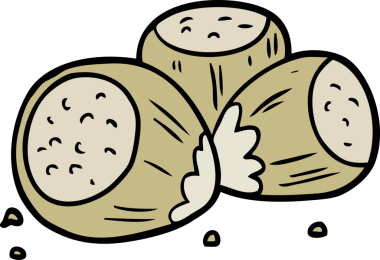 Bir insan tarafından çizilmiş fındıklı çizgi film.