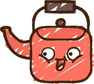 Bir insan tarafından çizilen Kettle Tebeşiri