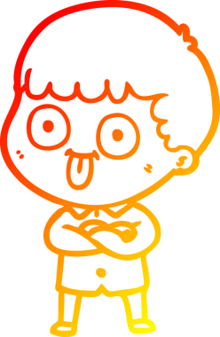 Bir insan tarafından çizilmiş çizgi film karakteri.