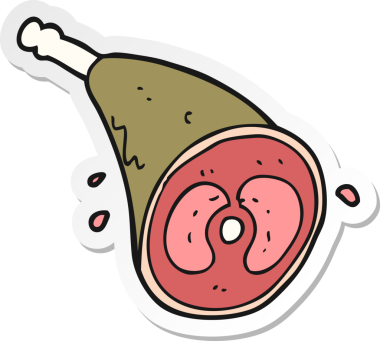 Bir insan tarafından çizilmiş bir karikatür etiydi.