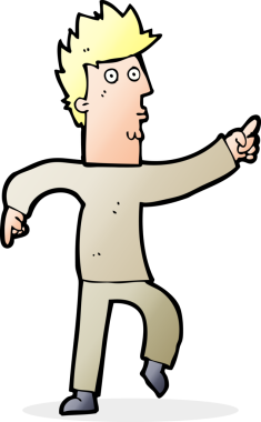 Bir insan tarafından çizilmiş endişeli bir çizgi film.