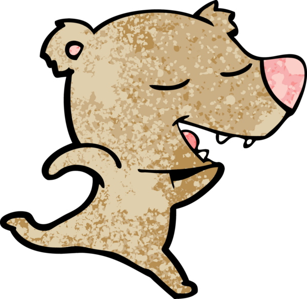 Bir insan tarafından çizilmiş bir çizgi film karakteri.