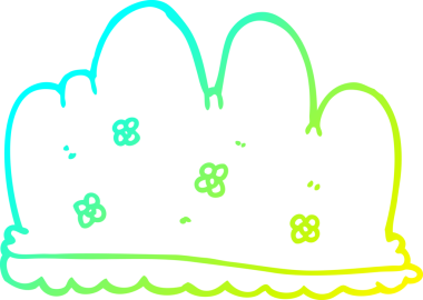 Bir insan tarafından çizilmiş bir karikatür çitinin soğuk gradyan çizimi