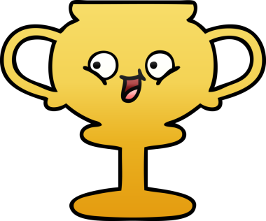 Bir insan tarafından çizilmiş bir kupanın gölgelenmiş karikatürü