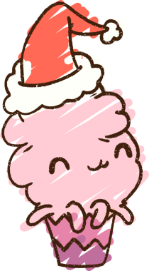 Bir insan tarafından çizilmiş Noel Keki Tebeşiri