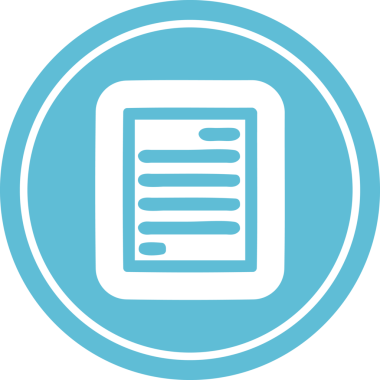 bir insan tarafından çizilmiş resmi belge dairesel simgesi