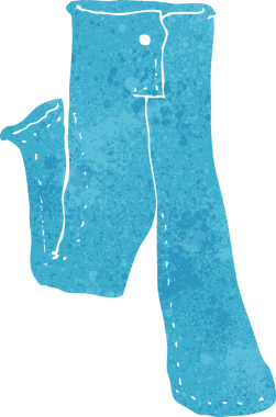 Bir insan tarafından çizilmiş bir kot pantolon.