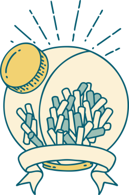 Bir insan tarafından çizilmiş dövme stili şeker kavanozlu parşömen.