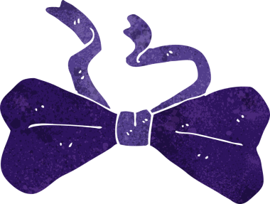 Bir insan tarafından çizilmiş çizgi film papyonu.