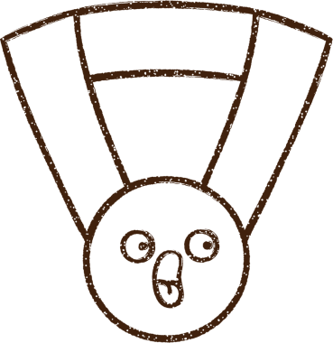 Şaşırmış Kömür Madalyası Bir insan tarafından çizilmiş