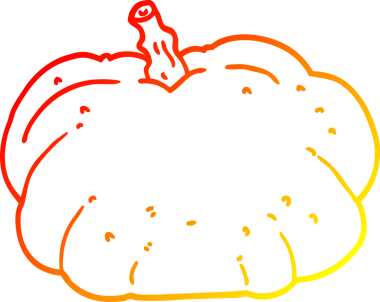 Bir insan tarafından çizilmiş bir çizgi balkabağı çizimi