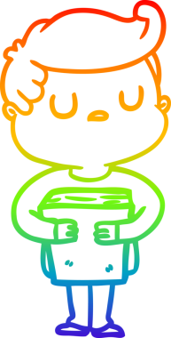 gökkuşağı gradyan çizgi çizimi bir insan tarafından çizilmiş bir karikatür ilgisiz adam