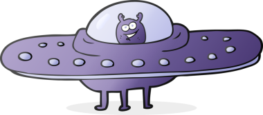 Bir insan tarafından çizilmiş serbest çizim uçan daire.