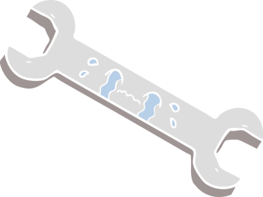 Bir insan tarafından çizilmiş düz renk çizgi film ağlama anahtarı