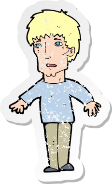 Bir insan tarafından çizilmiş bir karikatürün gerilimli çıkartması şaşırttı.