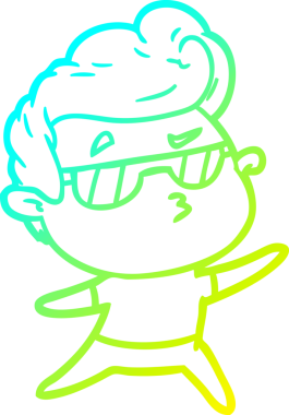 Bir insan tarafından çizilmiş karikatür karikatürü.