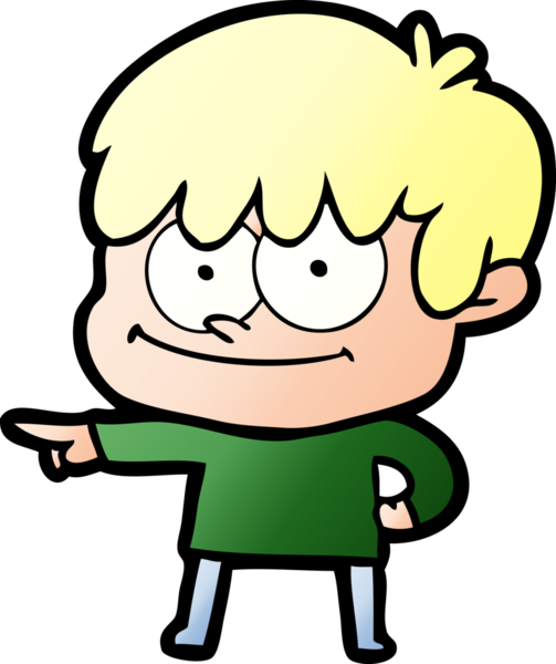 Bir insan tarafından çizilmiş mutlu çizgi film adamı.