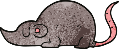 Bir insan tarafından çizilmiş karalama faresi.