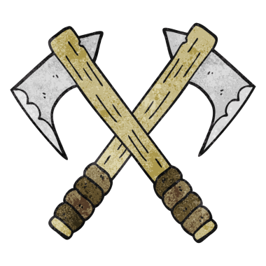 Bir insan tarafından çizilmiş serbest doku çizgi film eksenleri