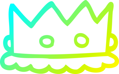 Bir insan tarafından çizilmiş gümüş bir karikatür çizimi.