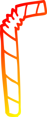 Bir insan tarafından çizilmiş karikatür çizilmiş sıcak çizgi çizgisi.