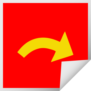 Bir insan tarafından çizilmiş bir okun kare soyulmuş karikatürü.