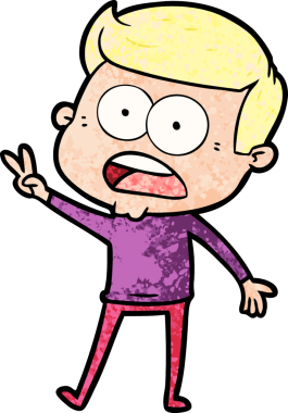 Bir insan tarafından çizilmiş bir karikatür.