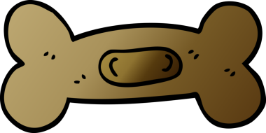 bir insan tarafından çizilmiş bir karalama hayvan kemiği.