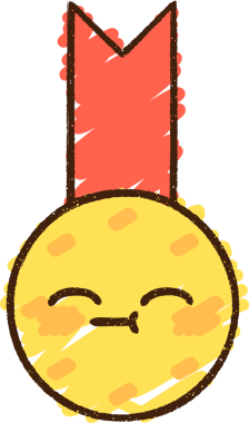 Bir insan tarafından çizilen Altın Madalya Tebeşiri