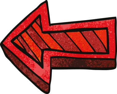 bir insan tarafından çizilmiş karalama yönetmenliği oku