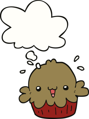 Bir insan tarafından çizilmiş düşünce baloncuklu şirin çizgi film turtası.