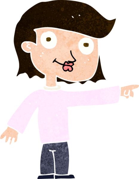 Bir insan tarafından çizilmiş çizgi film karakteri