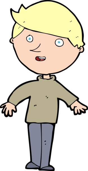 Bir insan tarafından çizilmiş mutlu bir adam.