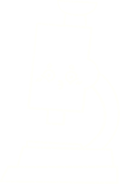 Bir insan tarafından çizilmiş mikroskop Tebeşiri