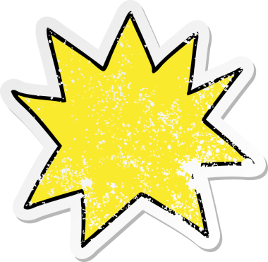 Bir insan tarafından çizilmiş beyaz bir tabelanın çizilmiş karikatürü.