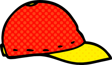 Bir insan tarafından çizilmiş karalama beyzbol şapkası.