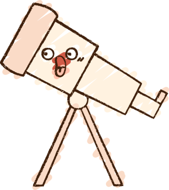 Bir insan tarafından çizilen Teleskop Tebeşiri