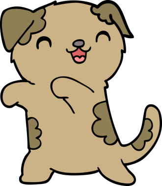 Bir insan tarafından çizilmiş şirin bir karikatür.