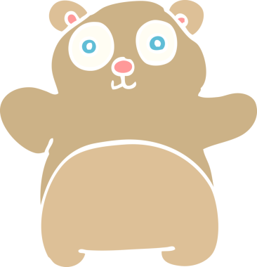 Bir insan tarafından çizilmiş bir oyuncak ayı.