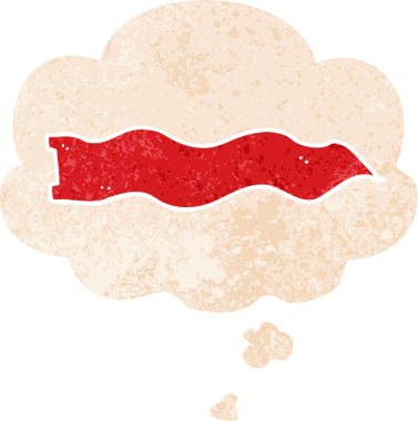 Düşünce baloncuğu ve grunge ile çizgi film el sallama bir insan tarafından çizilmiş sıkıntılı retro desen tarzı