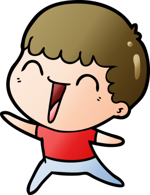 Bir insan tarafından çizilmiş mutlu bir adam.