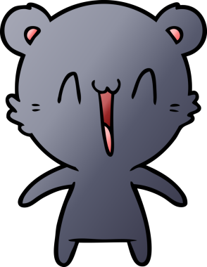 Bir insan tarafından çizilmiş bir çizgi film karakteri.