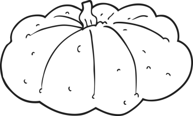 Bir insan tarafından çizilmiş kabak resmi.