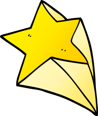 Bir insan tarafından çizilmiş karalama yıldızları.