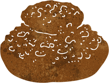 bir insan tarafından çizilmiş çizgi film ekmeği