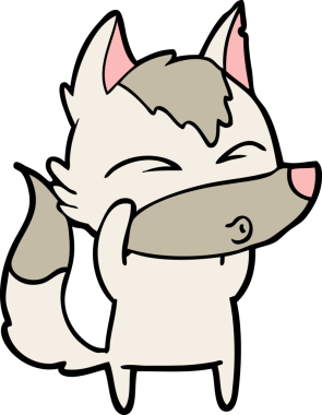 Bir insan tarafından çizilmiş bir kurt düdüğü.