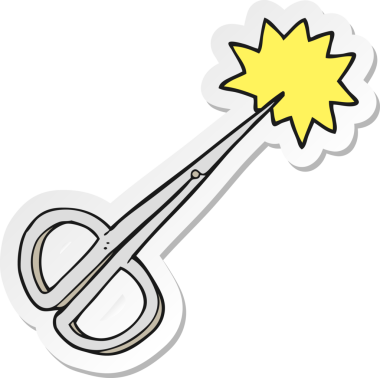 Bir insan tarafından çizilmiş çivi makasının çıkartması.