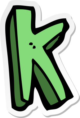 Bir insan tarafından çizilmiş bir karikatür etiketi.